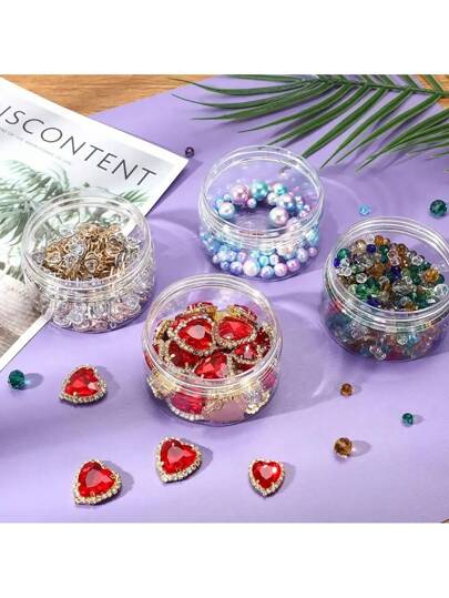 6 قطع من زجاجات التخزين البلاستيكية بقطر 7 سم مع أغطية بيضاء، أوعية الطلاء، حاويات الكريم والقناع، زجاجات كريم العيون ومرطب الوجه، زجاجات عينة شفافة من البولي إيثيلين، تغليف مستحضرات التجميل