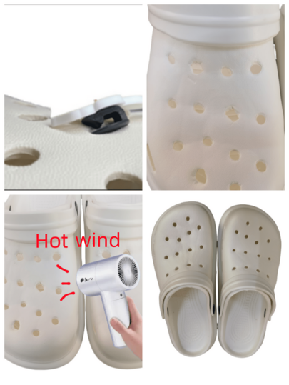 صنادل صيفية خفيفة وعصرية للرجال كبار الحجم مزخرفة بتصميم الطائرات والسيارات المثقّبة، قابلة للإزالة والتركيب، مصممة بزهور DIY لإستخدامات الشاطئ الكاجوال (يُنصح بطلب مقاس أكبر من المعتاد بمقاس أو مقاسين)