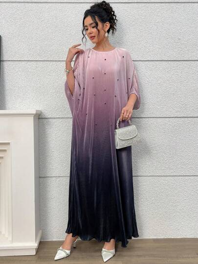 Yasmyna العيد فستان إماراتي تقليدي طويل وعباءة نسائية تركية