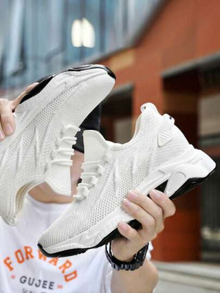 أحذية تزيد من طول الرجل، زيادة طول 8 سم / 3.15 بوصة غير ظاهرة، أحذية رياضية سميكة الأرضية ذات تصميم أنيق، أحذية ركض تنفس جيد، أحذية كاجوال غير ظاهرة للرجال، أحذية شبكية بيضاء، طراز جديد لعام 2025، أحذية مع نعل داخلي مرتفع، ألوان داكنة، مقاس كبير 45-46