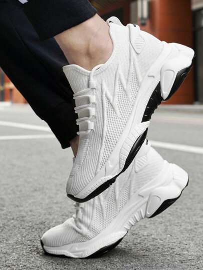 أحذية تزيد من طول الرجل، زيادة طول 8 سم / 3.15 بوصة غير ظاهرة، أحذية رياضية سميكة الأرضية ذات تصميم أنيق، أحذية ركض تنفس جيد، أحذية كاجوال غير ظاهرة للرجال، أحذية شبكية بيضاء، طراز جديد لعام 2025، أحذية مع نعل داخلي مرتفع، ألوان داكنة، مقاس كبير 45-46