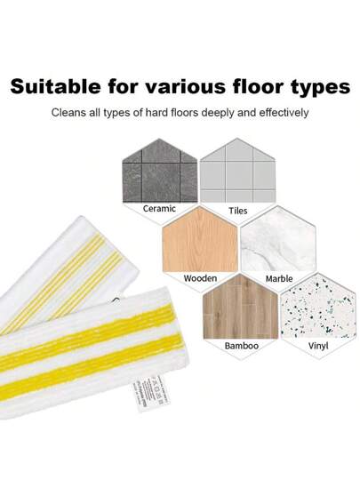 3 قطع من وسادات البخار قابلة لإعادة الاستخدام والغسل في الغسالة، مناسبة لمكانس Karcher SC2 و SC3 و SC4 و SC5