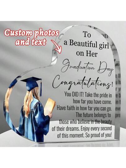 قطعة واحدة لافتة بلوحة أكريليكية مخصصة بالاسم، ديكور منزلي شخصي للتخرج، تزيين الغرفة المخصص، هدايا مخصصة لغرف المعيشة والنوم، هدايا حفلات التخرج