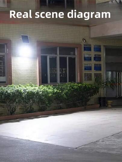 1 قطعة ضوء كشاف شمسي للاستخدام الخارجي مضاد للماء بمقاس 25.5سم/10.03 بوصة ، ضوء حائط شمسي للإضاءة الخارجية ، الفناء، الممر، الجراج ، الحديقة الخلفية، المدخل-كشاف LED شمسي