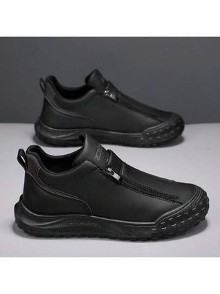 زوج من بوت العمل المقاومة للحرارة بسحاب جانبي، بوت طبخ مانعة للانزلاق، بوت رياضية كاجوال خارجية للرجال