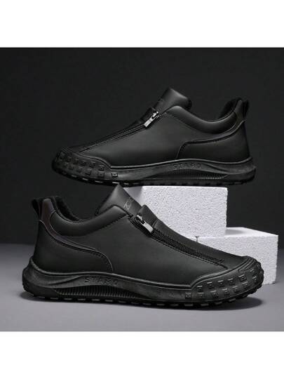 زوج من بوت العمل المقاومة للحرارة بسحاب جانبي، بوت طبخ مانعة للانزلاق، بوت رياضية كاجوال خارجية للرجال