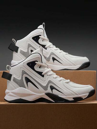 أحذية كرة السلة الجديدة للرجال، أحذية تدريب رياضية احترافية مضادة للانزلاق ذات امتصاص صدمات وريشة