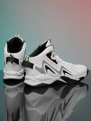 أحذية كرة السلة الجديدة للرجال، أحذية تدريب رياضية احترافية مضادة للانزلاق ذات امتصاص صدمات وريشة