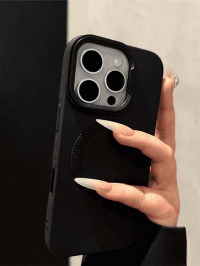 غطاء هاتف مغناطيسي لاسلكي قابل للشحن، متوافق مع آيفون 16 15 14 13 12 برو ماكس 11، حاوي لكاميرا فاخر، واقي صدمات كاملي التغطية