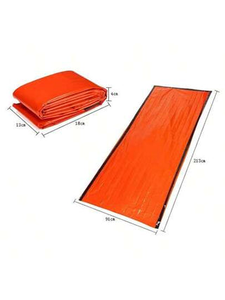 كيس نوم للتخييم مقاوم للماء ولطخات مصنوع من البوليستر، مناسب لكافة المواسم والمغامرات الخارجية وعمليات الإنقاذ الطارئة والاستخدام المنزلي، متراص وسهل الحمل