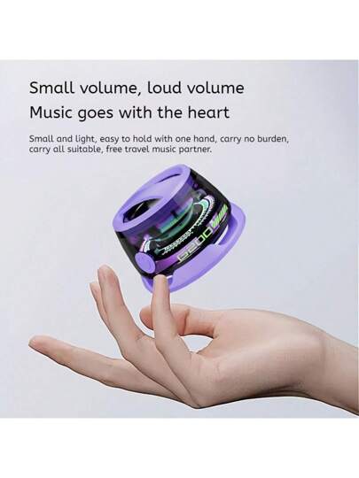 سماعة صغيرة لاسلكية مغناطيسية - بطراز سايبر متميز بصوت عالي الجودة، ثنائي القنوات والباس المزدوج، بطارية طويلة الأمد، بتصميم مدمج للسفر، مثالي للاستخدام في الخارج/السيارة/الموسيقى/الألعاب، سماعة لاسلكية محمولة | نظام صوتي مدمج | بطارية بوليمر قابلة للشحن