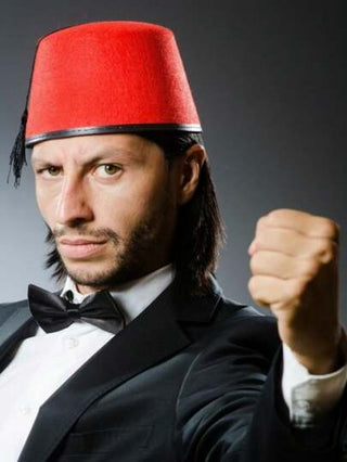 1 قبعة فيز أحادية اللون للرجال بلون أحمر أمريكي، هدية جديدة وممتعة، قبعة تركية مناسبة للمهرجانات والحفلات والارتداء اليومي والتنكر والحفلات الاعتيادية، اكسسوارات المهرجان