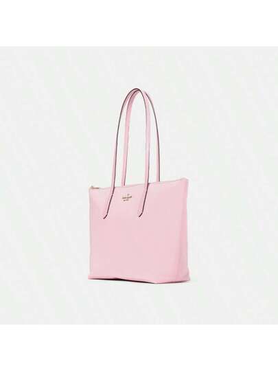 Kate Spade حقيبة كبيرة من النايلون على شكل قطة للنساء، خفيفة الوزن مقاومة للماء ، حقيبة تسوق مع مقبض علوي وحزام كتف طويل، حقيبة سفر وعمل بسيطة