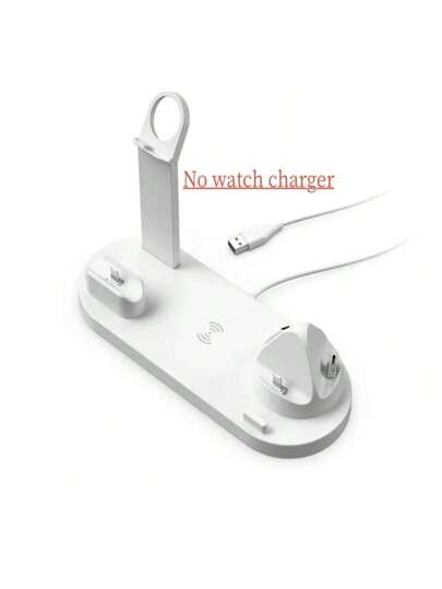 شاحن السلكي متعدد الأغراض مناسب لأجهزة أي فون 16/15/13/12/11 وسامسونج وشاومي وأوبو وفيفو وهواتف أندرويد الأخرى، جهاز شحن أيربودز، متوافق مع أجهزة أي فون 16 15 14 13 12 11 X 8 برو ماكس/برو/مني/بلس، متوافق مع ساعة أي ووتش ومناسب للمكتب والمنزل والسكن الجامع