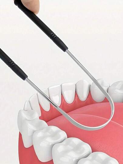 1/3/5 قطعة, كاشطة لسان على شكل U للبالغين, 1 كاشطة لسان من الفولاذ المقاوم للصدأ للحد من رائحة الفم الكريهة، منتجات نظافة للرجال والنساء، أدوات العناية بالأسنان، غرفة المعيشة، العائلة، غرفة النوم، الحمام، لوازم المنزل، لوازم السفر، حفلات الزفاف،...