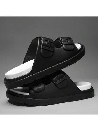 صنادل صيفية للرجال ذات نعل سميك وبرباطين للخارج والاستخدام اليومي