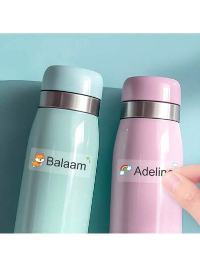 ملصقات شفافة مقاومة للماء مخصصة باسم، قابلة للتخصيص للأغراض الشخصية، ملصقات طويلة الأمد، مثالية لقوارير المياه والدفاتر وغيرها، سهلة التطبيق والإزالة، هدايا فريدة ومخصصة مناسبة للجميع، للأصدقاء والعائلة وطلاب المدارس وابنك وابنتك في المناسبات والأعياد