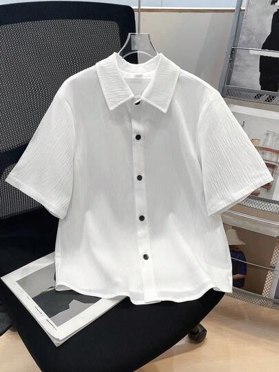 قميص بولو كاجوال فضفاض بأكمام قصيرة وطباعة جرافيك بطراز كوري، مناسب للفتيان في سن المراهقة للاستخدام اليومي والرياضة والخروج والمدرسة والحفلات والمناسبات والتصوير الفوتوغرافي، مناسب لموسم العودة إلى المدرسة والربيع/الصيف