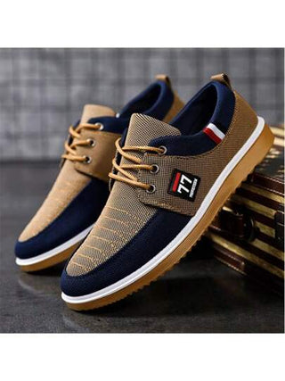 أحذية كانفاس للرجال متعددة الاستخدامات أنيقة كاجوال خارجية منخفضة الكعب مربوطة، متعددة الاستخدامات للارتداء اليومي والأعمال