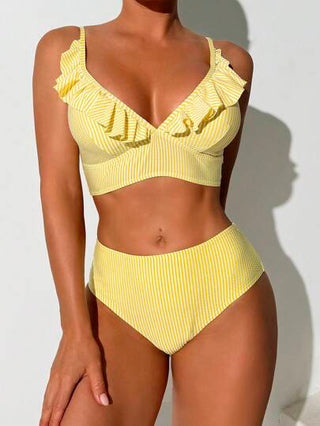 Swim بيكيني بألوان أحادية وخطوط