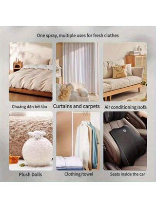 زجاجة 1/75مل سلسلة المينيماليست رذاذ ملابس، منعش هواء، رائحة طويلة الأمد لملابس، مناسب للاستخدام في الداخل والمطبخ والحمام وغرفة المعيشة والمكتب والسفر والفندق والعطور والهدايا والمواعيد والعيد الرومانسي، محمول