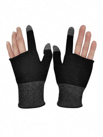 زوج من قفازات الألعاب اللمسية، قفازات خفيفة الوزن مع حماية من العرق والأشعة الشمسية مناسبة لرياضة الإلكترونيات الرياضية