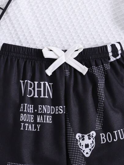 سراويل رياضية كاجوال للأطفال الرضع الصبيان مطبوع عليها بتصميم شيك، وجيوب ضد البعوض ، مناسبة لجميع الفصول