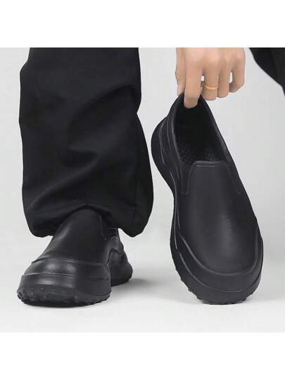 أحذية الطباخ للرجال مقاومة للماء والانزلاق والزيت، ذات نعل سميك وقوي للاستخدام في العمل