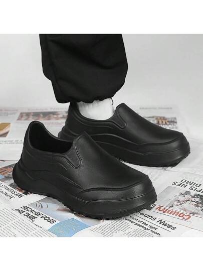 أحذية الطباخ للرجال مقاومة للماء والانزلاق والزيت، ذات نعل سميك وقوي للاستخدام في العمل