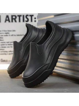 أحذية الطباخ للرجال مقاومة للماء والانزلاق والزيت، ذات نعل سميك وقوي للاستخدام في العمل