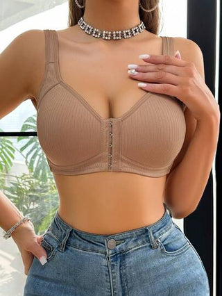 حمالة صدر نسائية من الأمام مزودة بحامل الكوب