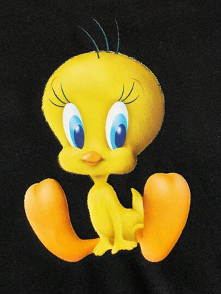 LOONEY TUNES X تيشيرت بطبعات كرتونية على الياقة المستديرة وأكمام قصيرة للنساء