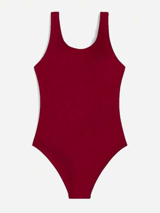 مايوه حريمي قطعة واحدة Swim Lushoire بدلة سباحة قطعة واحدة لون واحد للإجازات والأوقات العادية للنساء