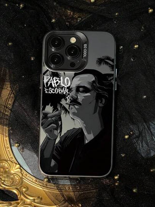 غطاء هاتف جرافيكي مطبوع برجل غامز بألوان متناقضة ، غطاء واقي مطبوع بنص عصري ، متوافق مع آيفون 11/12/13/14/15/16/16 برو/16 برو ماكس وسامسونج A05/A15/A25/A35/A53/A54/A55/S23/S24