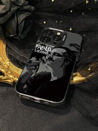 غطاء هاتف جرافيكي مطبوع برجل غامز بألوان متناقضة ، غطاء واقي مطبوع بنص عصري ، متوافق مع آيفون 11/12/13/14/15/16/16 برو/16 برو ماكس وسامسونج A05/A15/A25/A35/A53/A54/A55/S23/S24