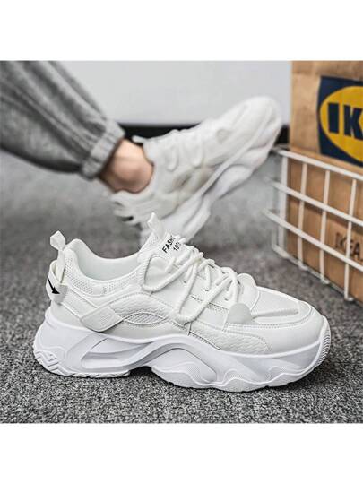 أحذية رياضية جديدة عصرية، أحذية رياضية، أحذية رياضية بنعل سميك، متعددة الاستخدامات، مناسبة للمراهقين، للركض، أحذية ضخمة