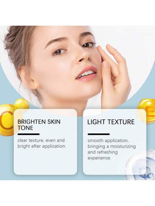 مصل فيتامين سي للوجه، 30 مل جوهر مرطب منشط ومنير للبشرة