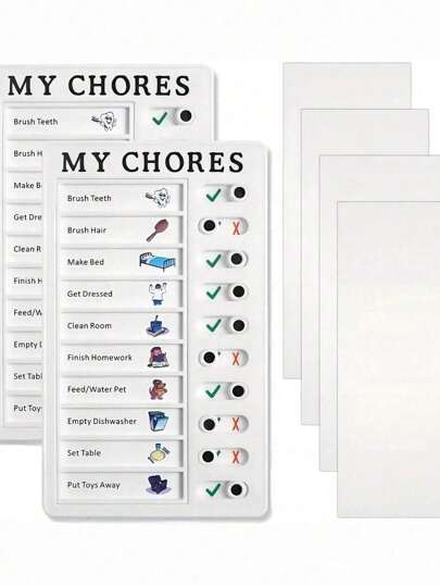 1 قطعة قائمة المهام اليومية، تشجع الطلاب على تطوير عادات جيدة وإعداد خطط المهام اليومية التعليمية