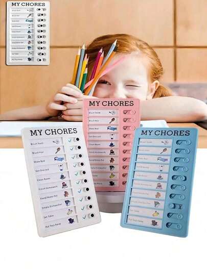 1 قطعة قائمة المهام اليومية، تشجع الطلاب على تطوير عادات جيدة وإعداد خطط المهام اليومية التعليمية