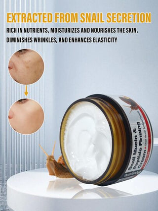 كريم وجه بمخاط قوقع، مرطب ومصلح، يحسن مرونة البشرة، يقلل من الخطوط الدقيقة، يعزز النضارة والنعومة،خفيف وغير دهني