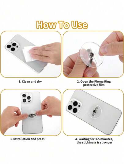 مجموعة من 3 قطع من خاتم إصبع حامل الهاتف المزين بالراين كريستالي، حامل دوار 360 درجة من الستانلس ستيل، متوافق مع أنواع الهواتف والأغطية المختلفة لأجهزة و أندرويد، هدية مناسبة لأعياد الميلاد والعائلة والأصدقاء، حامل الهاتف