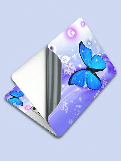 طقم رسومات فراشات جميلة لجلد كمبيوتر محمول مقاس 15 بوصة