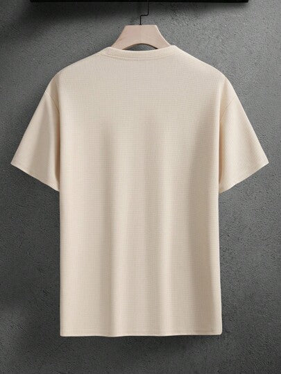 Manfinity Homme 3 قطع تي شيرت قصير الأكمام بجيب بتصميم ألوان مجزأ بسيط للرجال الكاجوال، تي شيرتات صيفية عادية للرجال