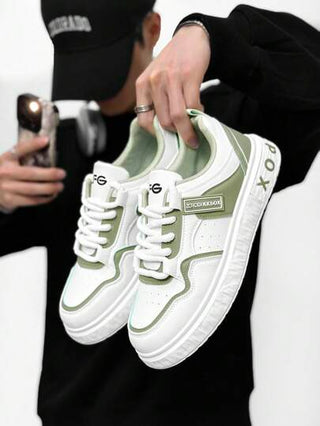 أحذية رياضية كاجوال للرجال ، أحذية رياضية ذات رباط وسفلية سميكة مضادة للانزلاق ، أحذية رياضية كلاسيكية متعددة الاستخدامات ، مناسبة لجميع الفصول