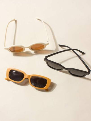 3 نظارات أطفال أنيقة + 3 حافظات نظارات ،نظارات أطفال أنيقة للأولاد والبنات ،باردة وجميلة ،هدايا نظارات الأطفال الأنيقة ،إكسسوارات الربيع والصيف