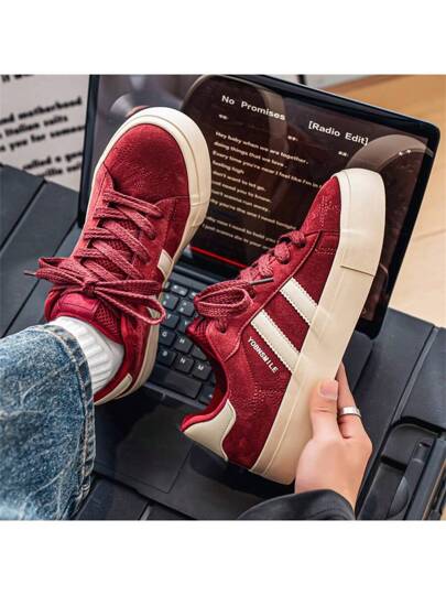 أحذية رياضية رجالية مسطحة وكاجوال متنوعة الاستخدامات، أحذية وقت الفراغ التنفسية