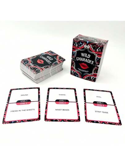 لعبة التخمين البرية - لعبة بطاقات الحزب البالغين - 100 بطاقة / مثالية لاحتفالات عيد الميلاد ، وحفلات استحمام العروس ، وحفلات العزاب ، وليلة خروج الأزواج - تُحضر الضحك والإثارة وذكريات لا تُنسى - ألعاب ممتعة - ألعاب التخييم