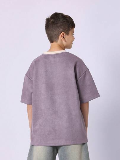 SUMWON ملابس علوية شارع ملابس أساسية للشباب مقاس كبير، تصميم كلاسيكي من القطع واللحمة، تصميم لوحي، راحة في الارتداء، مجموعة المبدع الأصلي