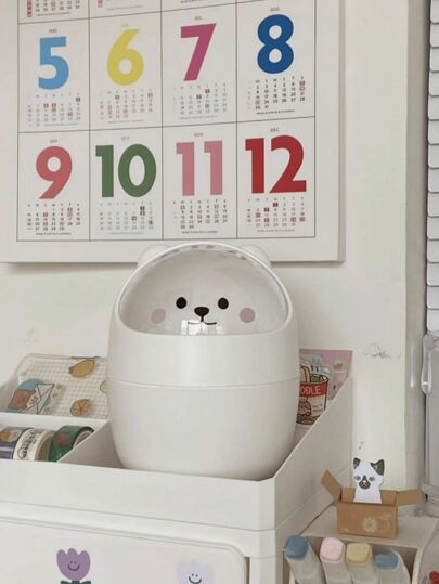 سلة مهملات صغيرة، سلة قمامة صغيرة مغطاة، سلة مهملات مكتبية، سلة ورق مكتبية بلاستيكية، تصميم فتحة للأعلى لمنع تسرب الروائح، تستخدم لتخزين قشور الفواكه والفضلات الورقية على المكتب للحفاظ على النظافة، لحمام، مكتب المنزل، طاولة القهوة، المكتب، غرفة المعيشة، غ