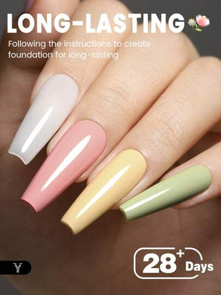 YOKEFELLOW طلاء أظافر جل 10 ملل - 6 ألوان (وردي ، بنفسجي ، أصفر ،AB095) ، درجات ألوان كلاسيكية لربيع وصيف ، مستحضرات العناية بالأظافر ، تدوم لفترة طويلة بلمعان عالي ، جل ينزع بالنقع UV/LED مناسب لفن الأظافر DIY والصالونات والاستخدام المنزلي ، هدية...